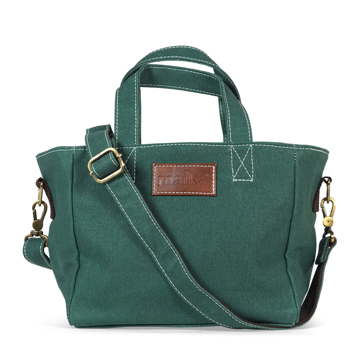 Mini Tote Waxed Hunter Green Maika