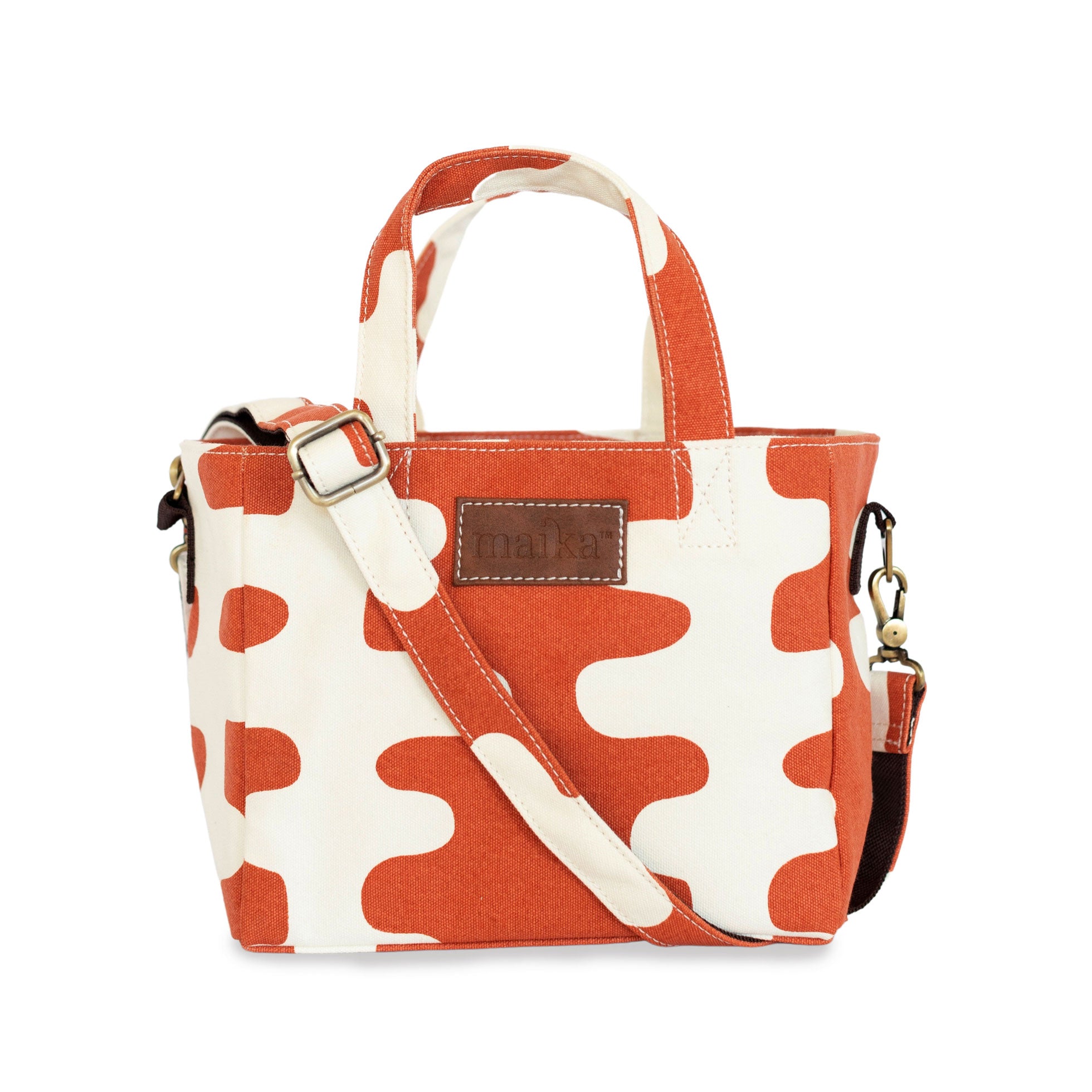 Classic Style Crossbody Bag, Polka Dot Print Shoulder Bag, Women's